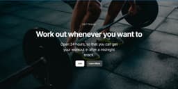 Redesigning a Gym Website Landing Page